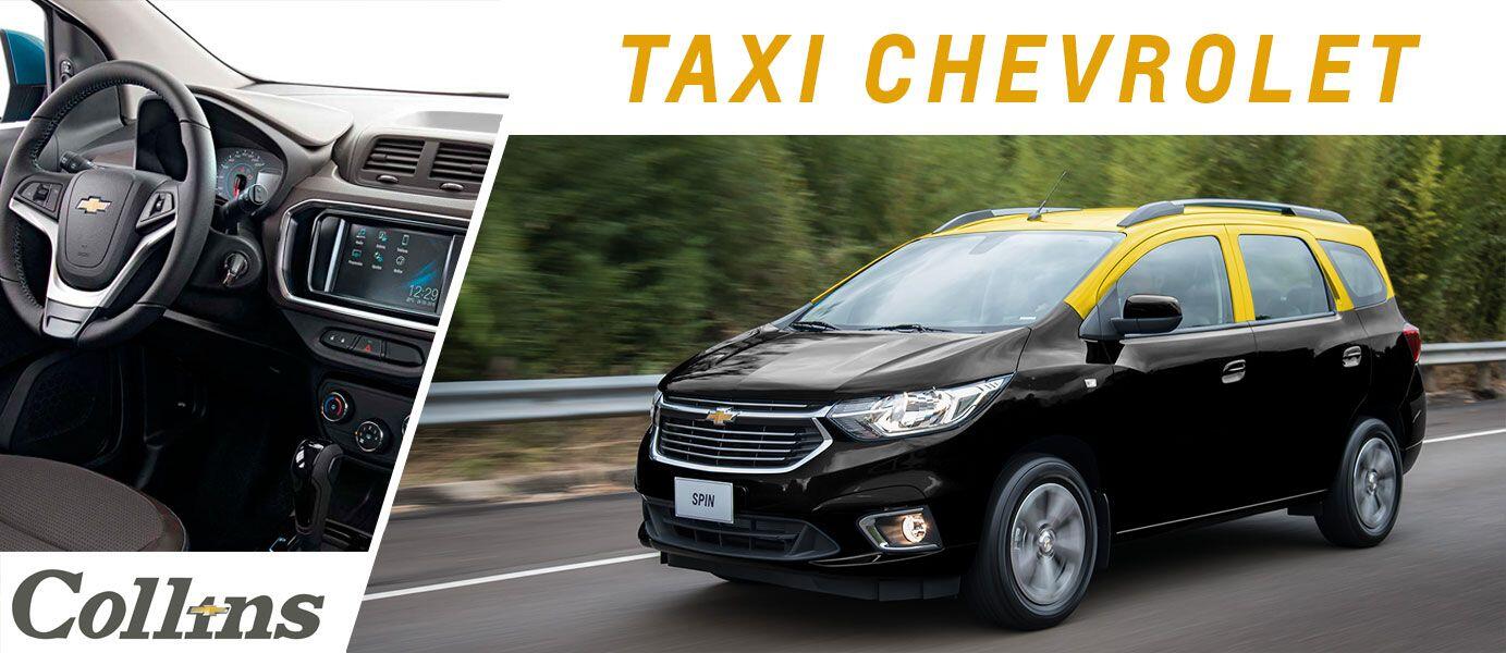Taxi Chevrolet, posibilidad de adquirir un vehículo habilitado para taxi con fincanciación o de contado. Se obreva una Spin con los colores de un taxi