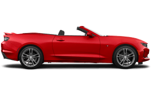 Imagen ilustrativa del perfil del vehículo Chevrolet Camaro en color rojo