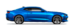 Imagen ilustrativa de la barra de menú, el perfil del Camaro en color azul