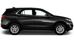Imagen ilustrativa del perfil del vehículo Chevrolet Equinox en color negro