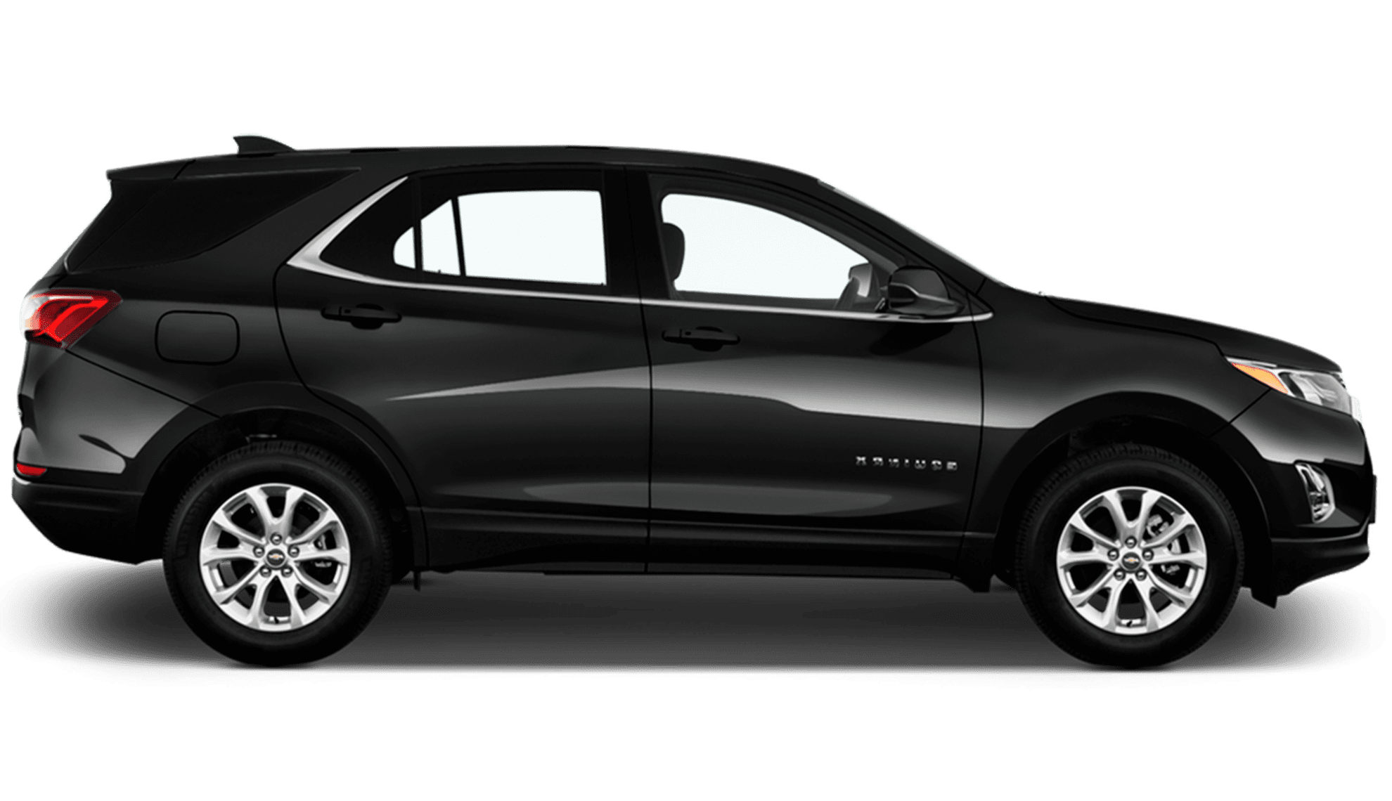 Imagen ilustrativa del perfil del vehículo Chevrolet Equinox en color negro